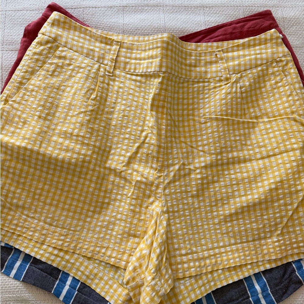 a new day Yellow Gingham Women's Shorts